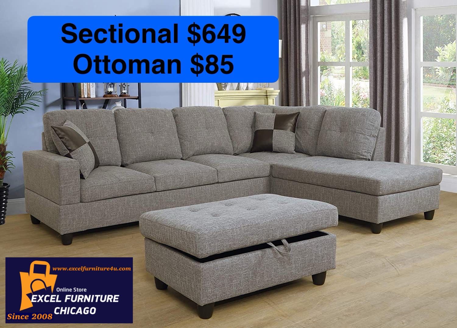 Brand New Sectional Sofa Couch 