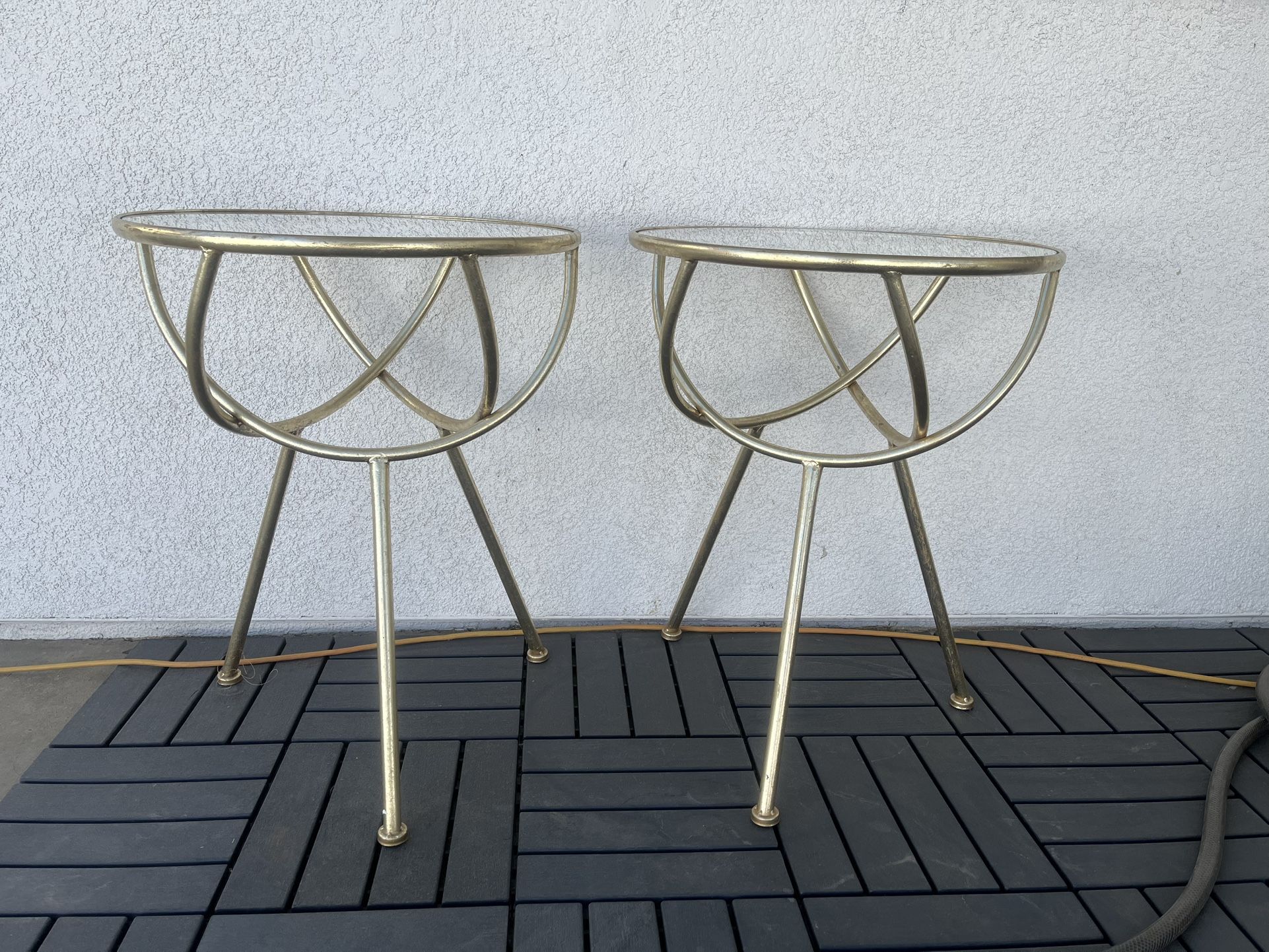 Gold End tables