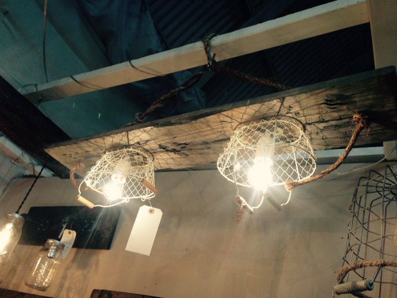 2-Basket Hanging Light Fixture