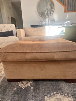 Brown ottoman