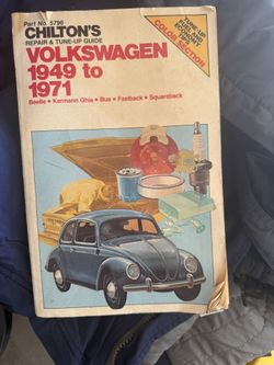 VW Volkswagen 1949 To 1971 Repair Tune Up Guide Book 