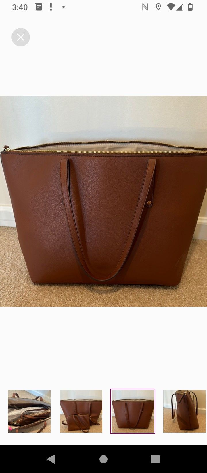 Pre-Owned- INC International Concepts leather Shoulder Bag