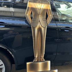 Movie Night Trophy Cardboard Cutout Standup Life Size Movie Premiere Award Theme Party Oscar