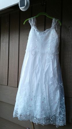 Handmade and stitched wedding dress size 7