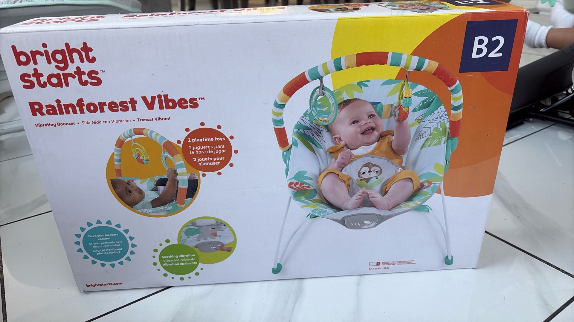 Bright Starts Rainforest Vibes Vibrating Bouncer