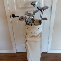 Golf Bag With Golf Clubs 