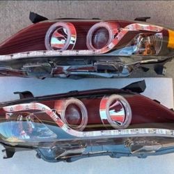 10-11 Toyota Camry LED DRL Projector Headlights Luces Focos Micas Faros Faroles