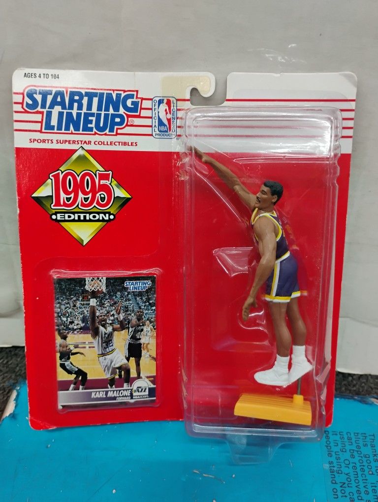 1995 Kenner Starting Lineup Karl Malone NBA Action Figure