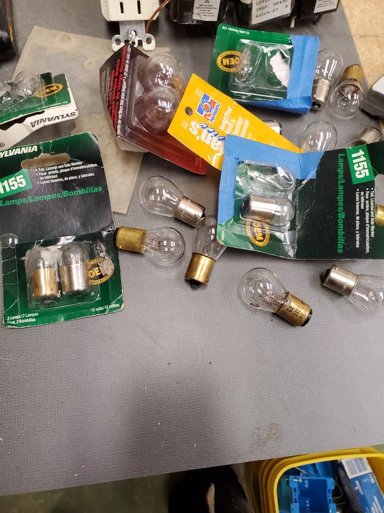 Old car light bulbs