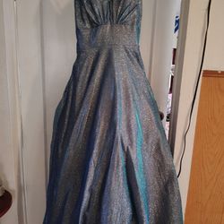 Blue Chrome Dress