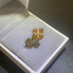 Natural Brown Nephrite jade ring / Hetian Jade