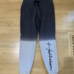 New! Mens Hollister Ombré Grey Sweatpants From The Must Have Collection