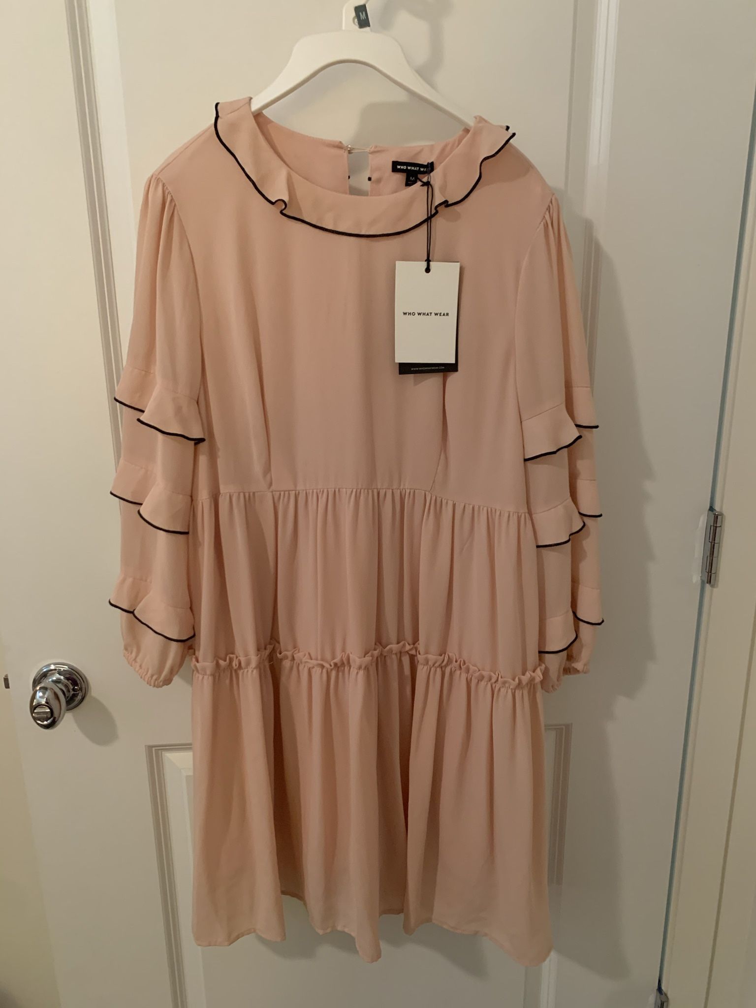 Who What Wear Medium Blush Dress