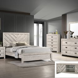 Brand New Beige 4pc Queen Bedroom Set (Available In Eastern King)