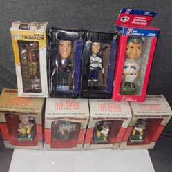 Lot Of 8 Bobble Heads Dwight White, Dan Marino, Mike Webster, LC Greenwood