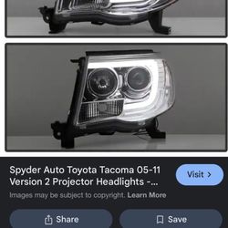 2005-2011 Toyota Tacoma LED Halo Headlights 