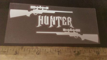 HUNTER car truck window sticker