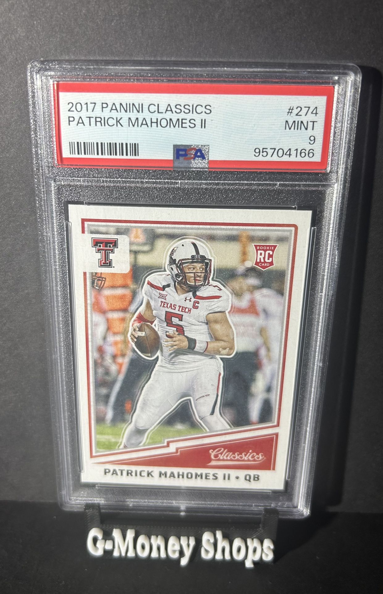 2017 Panini Classics Patrick Mahomes II PSA 9 Kansas City Chiefs Future HOF
