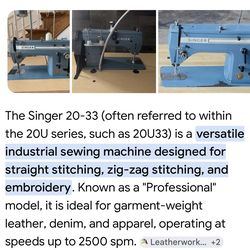 Commercial/Professional Singer 20-33 sewing machine