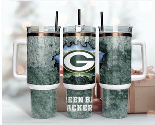 Green Bay Packers Football 40oz Tumbler