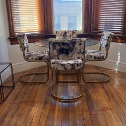 Vintage Brass Dining Set