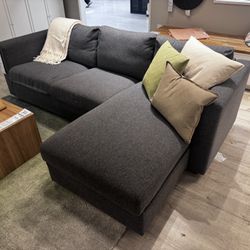 IKEA FINNALA Sectional Sofa Storage Chaise | Dark Gray