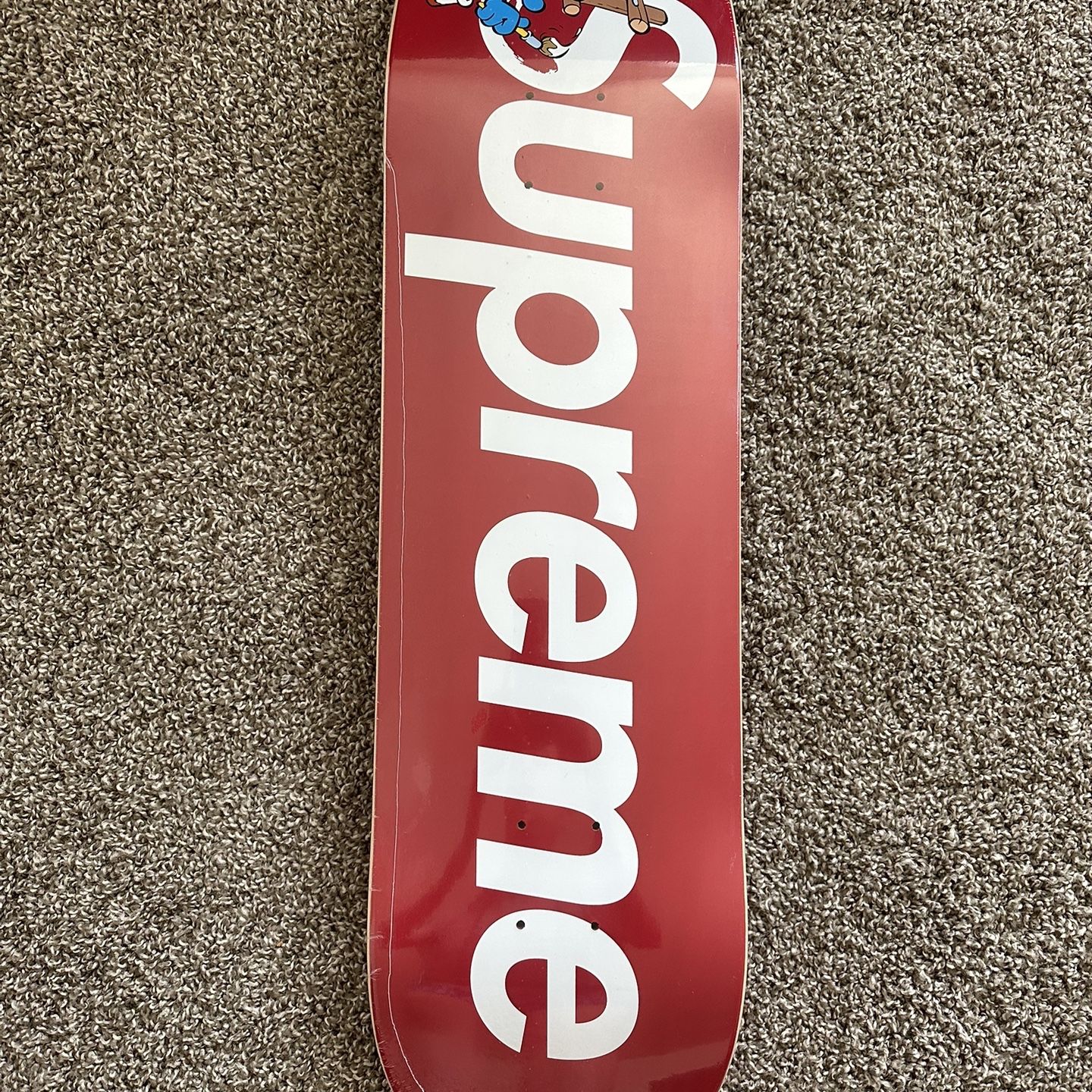 Supreme Smurfs Red Skateboard Deck for Sale in Los Angeles, CA