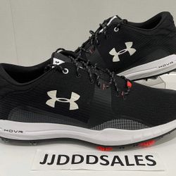 Under Armour UA HOVR Matchplay TE Golf Shoes Black Men’s Size 12 (contact info removed)-001