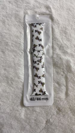 42mm/44mm Mickey Printed Rubber Sport Silicone Watch Strap Bands