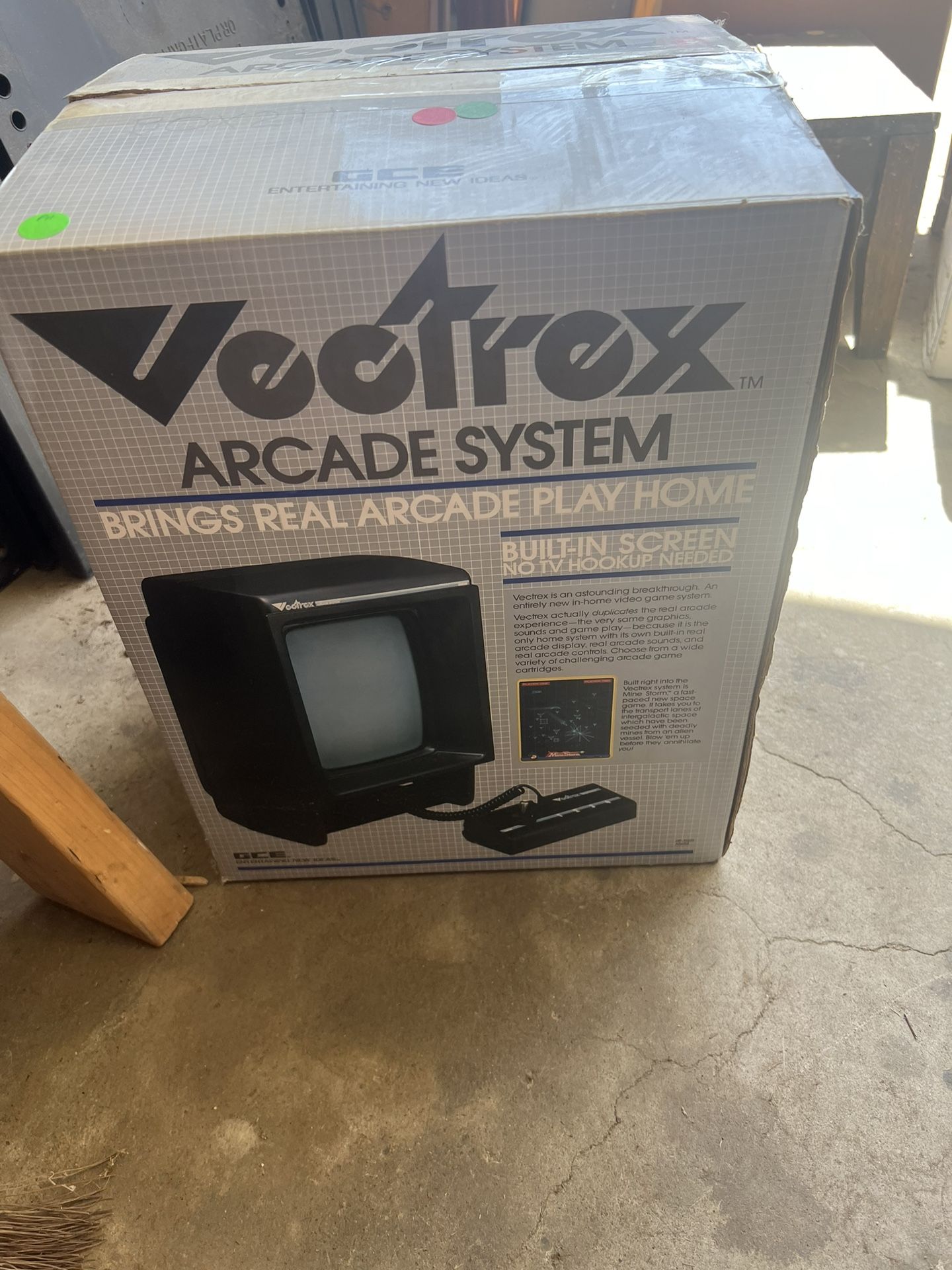 Original 1982 Vectrex HP-3000 Arcade System And 12 Games