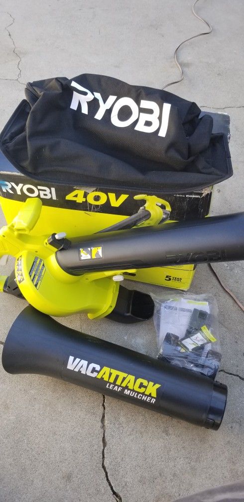 RYOBI
40V Vac Attack Cordless Battery Leaf Vacuum/Mulcher (Tool Only