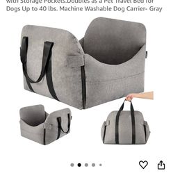 🐾 Dog Car Seat & Travel Bed – Large, Gray (Up to 40 lbs) 🐾 📍 Pickup Location: s. Durango & 215 near IKEA 💲 $20 – Brand New  Features: 	•	🚗 Car Se