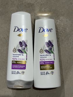 New unopened Dove Lavender & Volume Shampoo and Conditioner Set