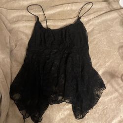 Black lace top