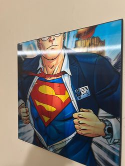 Superman Clark Kent Comic Art Wall Panel