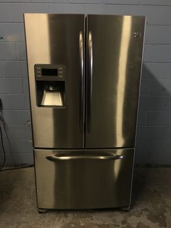 Stainless Steel GE Profile French Door Refrigerator WITH 120 DAY WARRANTY