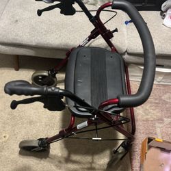 Brand New High End Walker with Hand Breaks & Seat! 