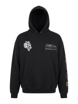 Darc Sport Wolves Forever Black Graphic Hoodie – Size L