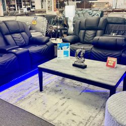 4th Of July Pre Sale🇺🇸Stunning Black Power Reclining Sofa&Loveseat Available Now Only $1699🇺🇸