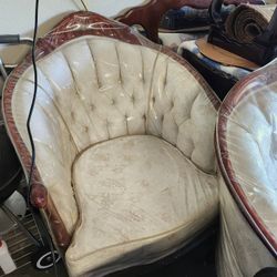 Fancy White 3 Piece Sofa Set