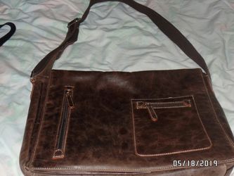 Messenger Bag Old Angler firenze Manieattura Italiana Pelletterie. Genuine Leather -Made in Italy