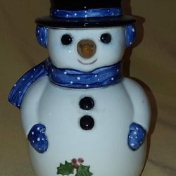 Snowman Candle Holder 