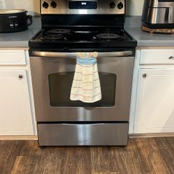 Electric Stove,stainless And Black