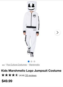 Marshmello costume, Includes Mask