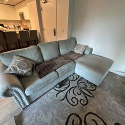 Sectional Sleeper Couch With Storage And Matching  Love Seat