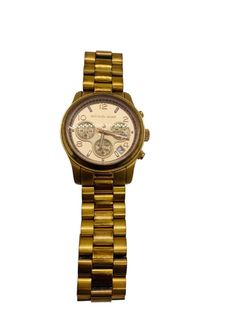 Michael Kors MK-5128 Gold Tone Quartz Chronograph Watch
