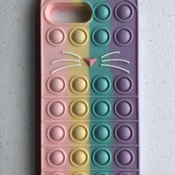 Pop It Fidget Sensory Pastel Colors Cat iPhone 6/7/8P Case