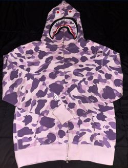 Lavender bape zip up