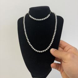 Collar Y Pulsera Plata 925 Italiana 