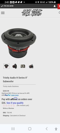 Trinity audio H series 8's